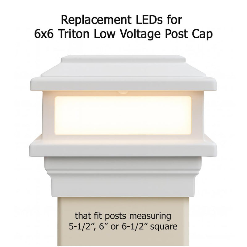 Aurora Replacement LED for 6x6 Triton Lights - 2 or 3 Pack