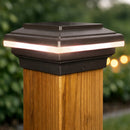 Saturn 4x4 LED Post Cap Light for 3.5" Wood Posts