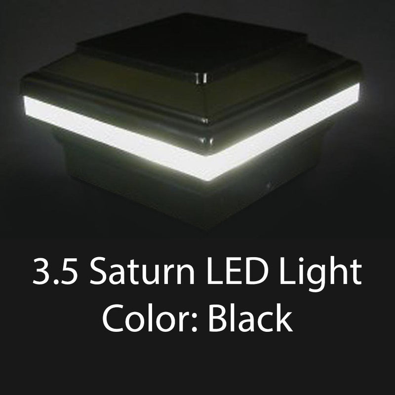 Saturn 4x4 LED Post Cap Light for 3.5" Wood Posts