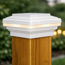 Saturn 4x4 LED Post Cap Light for 3.5" Wood Posts