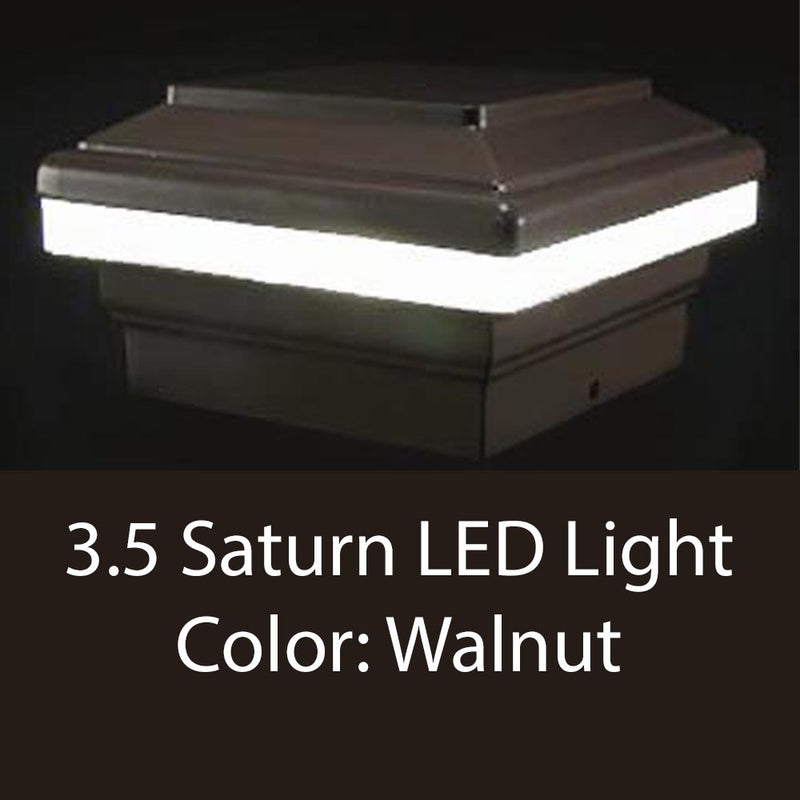 Saturn 4x4 LED Post Cap Light for 3.5" Wood Posts