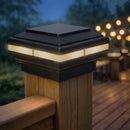Saturn 4x4 LED Post Cap Light for 3.5" Wood Posts