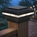 Saturn 4x4 LED Post Cap Light for 3.5" Wood Posts