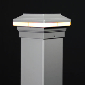 Saturn 4x4 LED Post Cap Light for 4" Metal or Vinyl Posts