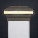 Saturn 4x4 LED Post Cap Light for 4" Metal or Vinyl Posts
