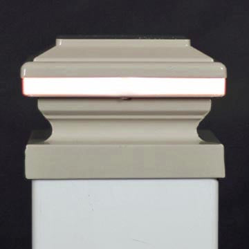 Saturn 5x5 LED Deck Light for 5" Vinyl Post