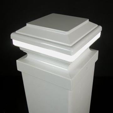 Saturn 5x5 LED Deck Light for 5" Vinyl Post