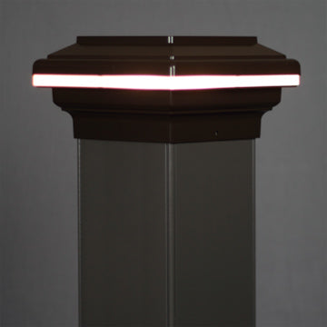 Saturn LED Low Voltage Deck Light for 6x6 Posts (5-1/2", 6", 6-1/2")