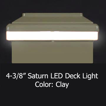 Saturn LED Low Voltage Deck Lighting for 4x4 Composite Post (4-1/4", 4-3/8", 4-1/2" to 4-5/8")