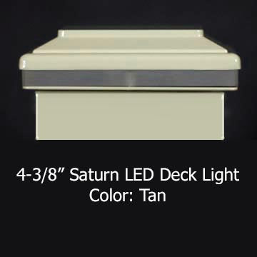 Saturn LED Low Voltage Deck Lighting for 4x4 Composite Post (4-1/4", 4-3/8", 4-1/2" to 4-5/8")