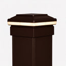 Saturn LED Low Voltage Deck Lighting for 4x4 Composite Post (4-1/4", 4-3/8", 4-1/2" to 4-5/8")
