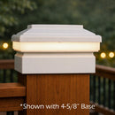 Saturn LED Low Voltage Deck Lighting for 4x4 Composite Post (4-1/4", 4-3/8", 4-1/2" to 4-5/8")