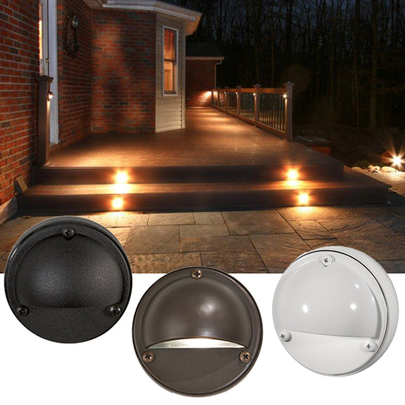 Estes Round Metal LED Eyeball Rail & Step Light
