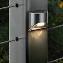 Solar Deck, Post and Wall Light- Stainless Steel 2PK