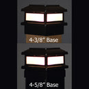 Triton LED Metal Deck Light for 4x4 Composite Post - 4-1/4, 4-3/8, 4-1/2" to 4-5/8" Post