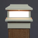 Triton LED Metal Deck Light for 4x4 Composite Post - 4-1/4, 4-3/8, 4-1/2" to 4-5/8" Post