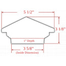 Venus 4x4 LED Post Cap Light for 3-1/2" Wood Posts