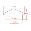 Venus LED Low Voltage Deck Light for 4x4 Composite Post (4-1/2" to 4-5/8")