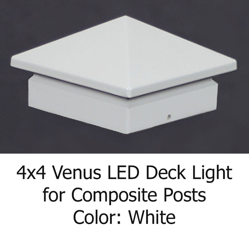 Venus LED Low Voltage Deck Light for 4x4 Composite Post (4-1/2" to 4-5/8")