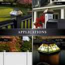 Wellington Solar Post Cap with adapters for 4x4 - 5x5 Posts