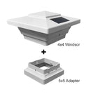 Windsor PVC Solar Post Cap 4x4 - 5x5