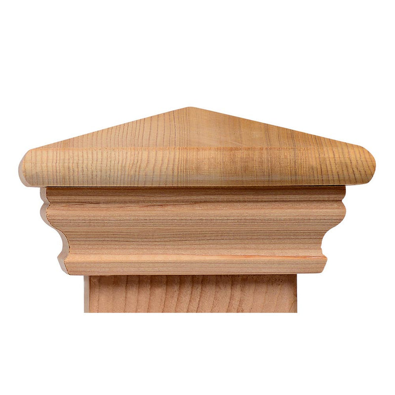 Federal Wood Post Cap (4x4, 5x5, 6x6) Cedar, Redwood, Mahogany