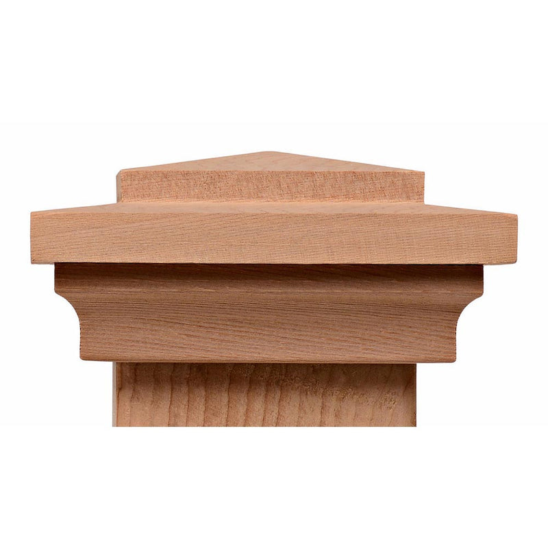 Harbor Jumbo Wood Post Cap (7" to 10") Cedar, Redwood
