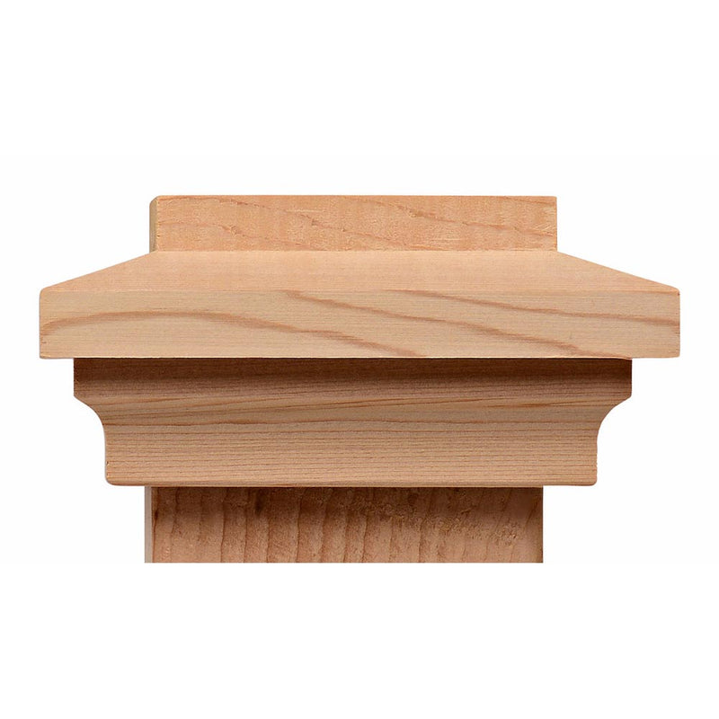 Island Jumbo Wood Post Cap (7" to 10") Cedar, Redwood, Mahogany