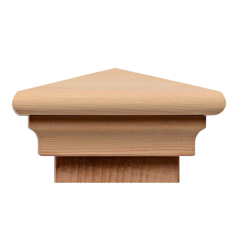 Monterey Jumbo Wood Post Cap (7" to 10") Cedar, Redwood