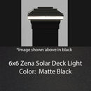 Zena 6x6 Metal Solar Deck Light - 5-1/2", 6", 6-1/2" Post