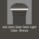 Zena 6x6 Metal Solar Deck Light - 5-1/2", 6", 6-1/2" Post