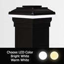 Zena 6x6 Metal Solar Deck Light - 5-1/2", 6", 6-1/2" Post