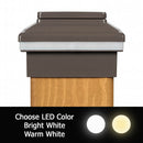 Zena Solar Deck Light - 4-1/4" to 4-5/8" Post