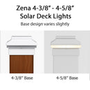 Zena Solar Deck Light - 4-1/4" to 4-5/8" Post