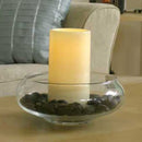 3x6 Flat Top Pillar Ivory Wax Flameless Candle with Timer (2 Pack)