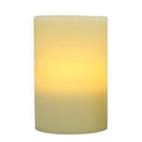 5x8 Flat Top Pillar Ivory Wax Flameless Candle with Timer (2 Pack)