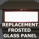 Glass Panel Replacements for Aurora Deck Lights - 4 Pack