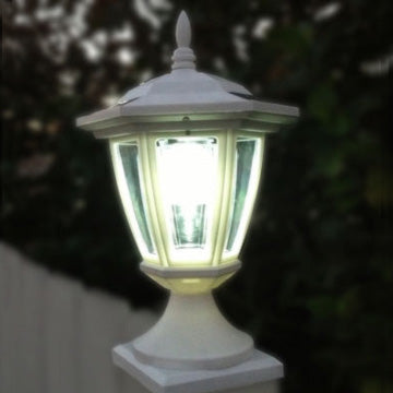 6x6 Darcy Carriage Style Solar Post Cap Lights for (Set of 2)