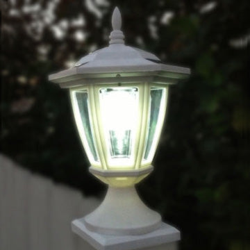Darcy 5x5 Carriage Style Solar Cap Lights for 4-1/2" to 5" Post (Set of 2)