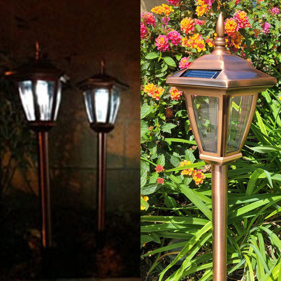 Darcy Carriage Style Solar Pathway Light- 2 PK