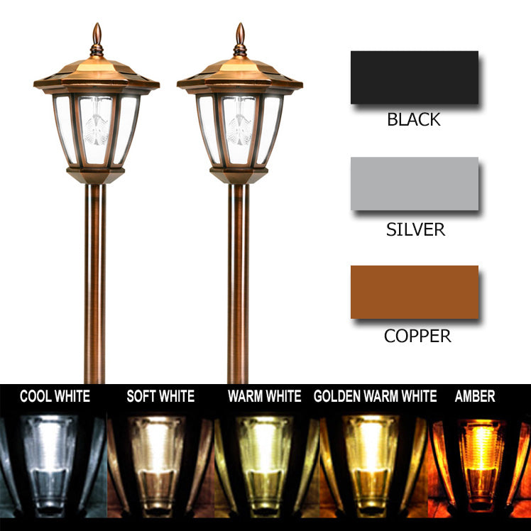 Darcy Carriage Style Solar Pathway Light- 2 PK