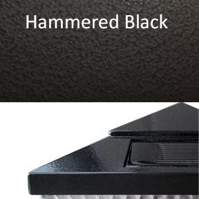 Pyramid Plastic 4x4 Solar Post Cap - Black for 3.5" Wood Post (Set of 2)