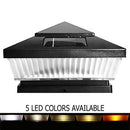 Pyramid Plastic 5x5 Solar Cap Light - Black for 4-1/2 to 5" Post