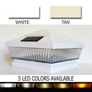 Pyramid Plastic Solar Cap Light - Tan or White for 4-1/2 to 5" Post