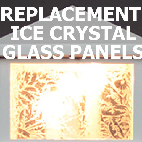 Glass Panel Replacements for Aurora Deck Lights - 4 Pack