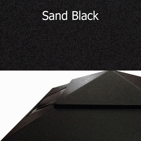 Pyramid Plastic 4x4 Solar Post Cap - Black for 3.5" Wood Post (Set of 2)