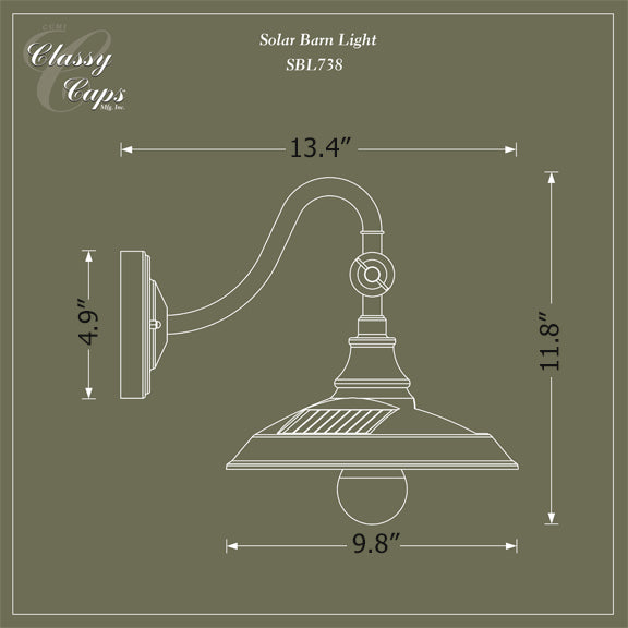 Vintage Solar Barn Light