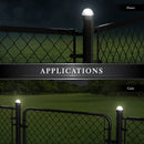 Summit Chain Link Solar Post Cap Light 2x2-3x3 (Set of 2)