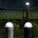 Summit Chain Link Solar Post Cap Light 2x2-3x3 (Set of 2)