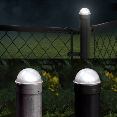 Summit Chain Link Solar Post Cap Light 2x2-3x3 (Set of 2)